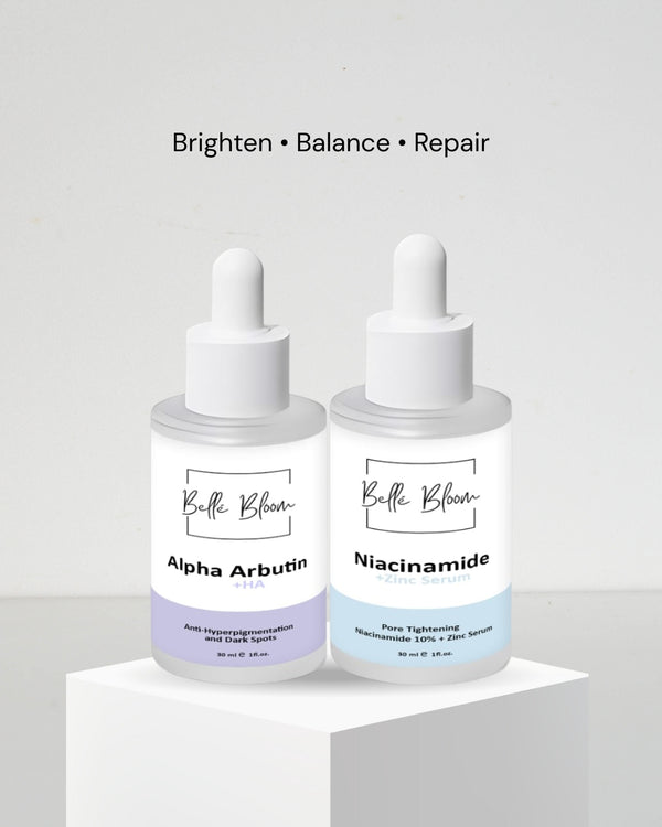 Glow Repair Duo by Belle Bloom for pigmentation, skin balance, and glow